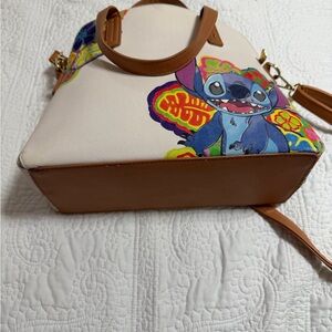 Loungefly Cream & Brown Stitch Graphic Satchel